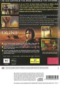 Frank Herbert's Dune - Box - Back Image