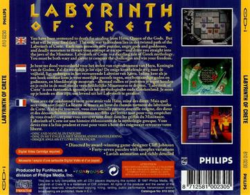 Labyrinth of Crete - Box - Back Image