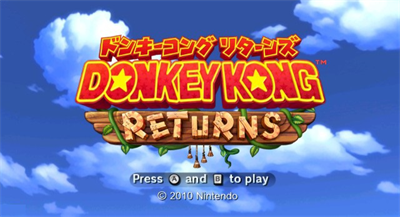 Donkey Kong Country Returns - Screenshot - Game Title Image