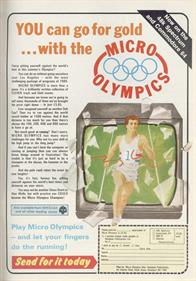 Micro Olympics - Advertisement Flyer - Front Image