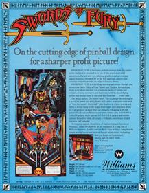 Swords of Fury - Advertisement Flyer - Back Image