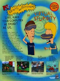 Beavis and Butt-Head in Virtual Stupidity - Box - Back Image