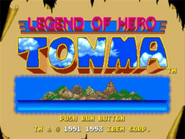 Legend of Hero Tonma - Screenshot - Game Title Image