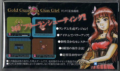 Gold Guardian Gun Girl - Box - Back Image