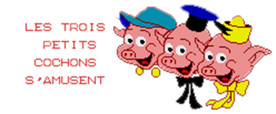 Les Trois Petits Cochons s'Amusent - Clear Logo Image
