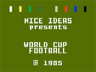 World Cup Soccer - Screenshot - Game Title Image