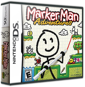 Marker Man Adventures - Box - 3D Image