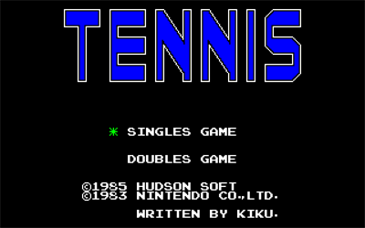 Nintendo no Tennis - Screenshot - Game Title Image