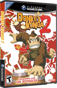 Donkey Konga 2 - Box - 3D Image
