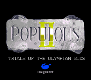 Populous II: Trials of the Olympian Gods - Screenshot - Game Title Image