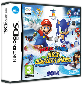 Mario & Sonic at the Olympic Winter Games - Box - 3D Image