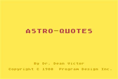 Astro-Quotes - Screenshot - Game Title Image