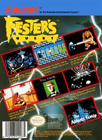 Fester's Quest - Box - Back Image