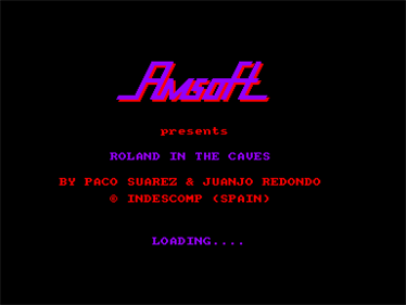 Roland in the Caves - Screenshot - Game Title Image