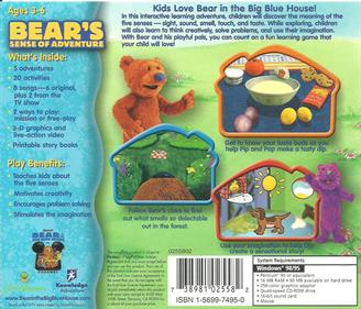 Bear in the Big Blue House: Bear's Sense of Adventure - Box - Back Image