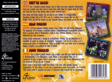 Rampage 2: Universal Tour - Box - Back