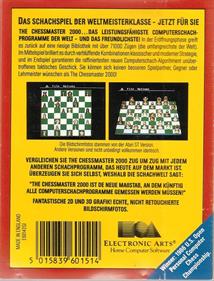 The Chessmaster 2000 - Box - Back Image
