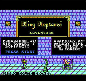 King Neptune's Adventure - Screenshot - Game Title Image
