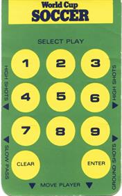 World Cup Soccer - Arcade - Controls Information Image