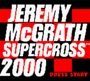Jeremy McGrath Supercross 2000 - Screenshot - Game Title Image