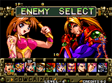 Voltage Fighter Gowcaizer - Screenshot - Game Select Image