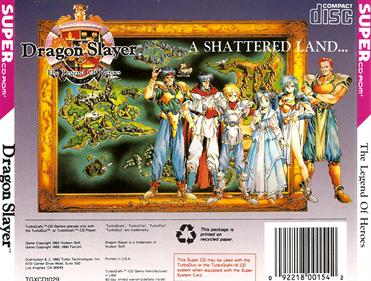 Dragon Slayer: The Legend of Heroes - Box - Back Image