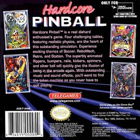 Hardcore Pinball - Box - Back Image