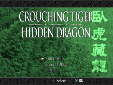 Crouching Tiger Hidden Dragon - Screenshot - Game Select Image