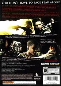 Resident Evil 5 - Box - Back Image
