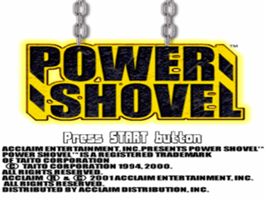 Power Shovel - Screenshot - Game Title Image