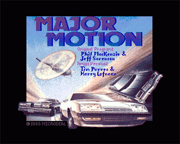 Major Motion - Screenshot - Game Title Image
