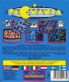 Pac-Mania - Box - Back Image