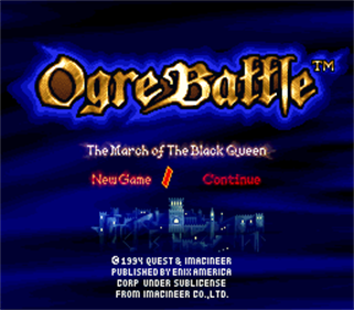 Ogre Battle: The March of the Black Queen - Screenshot - Game Title Image