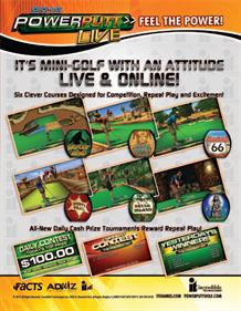 Power Putt LIVE 2012 - Advertisement Flyer - Front Image