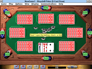 Bicycle Poker - Screenshot - Gameplay Image