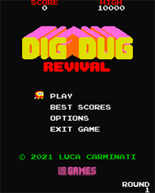 Dig Dug Revival - Screenshot - Game Title Image