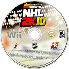 NHL 2K10 - Disc Image