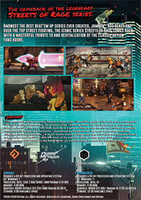 Streets of Rage 4 - Box - Back Image