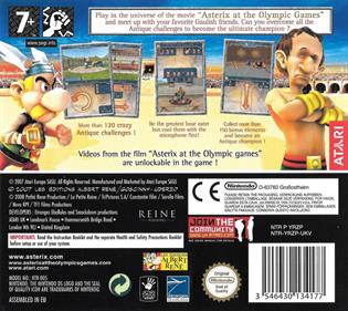 Asterix at the Olympic Games - Box - Back Image