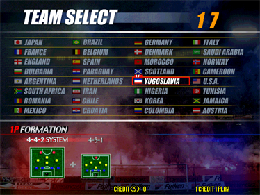 Virtua Striker 2 Ver. 2000 - Screenshot - Game Select Image