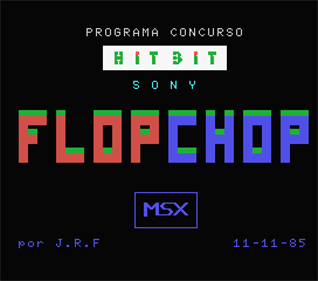 Flop Chop - Screenshot - Game Title Image