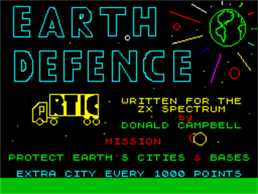 Earth Defence - Screenshot - Game Title Image