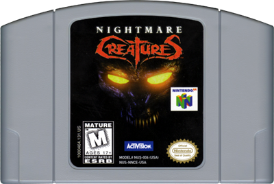 Nightmare Creatures - Cart - Front Image