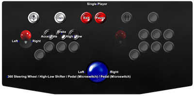 Konami GT - Arcade - Controls Information Image