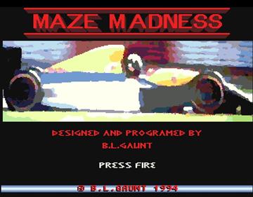 Maze Madness - Screenshot - Game Title Image