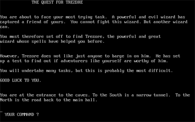 Eamon Adventure Disk 4: Quest for Trezore - Screenshot - Game Title Image