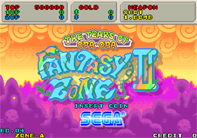 Fantasy Zone II: The Tears of Opa-Opa - Screenshot - Game Title Image