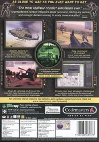 Operation Flashpoint: Cold War Crisis - Box - Back Image