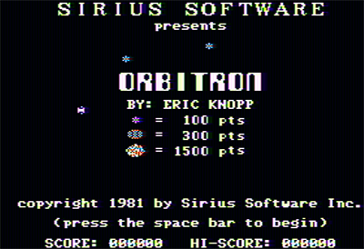 Orbitron - Screenshot - Game Title Image