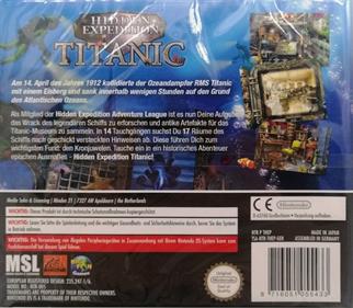 Hidden Expedition: Titanic - Box - Back Image